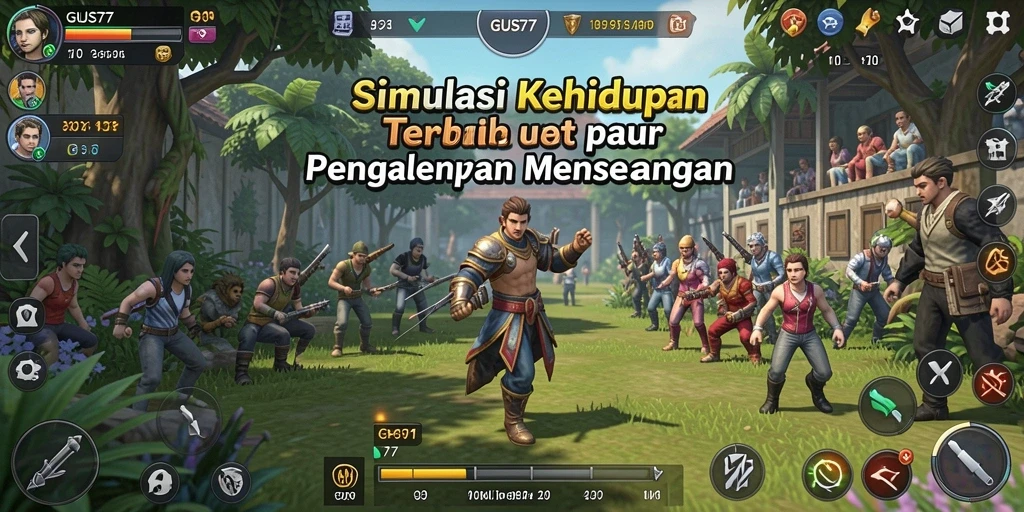 Tampilan gameplay GUS77 yang menarik dalam dunia simulasi.